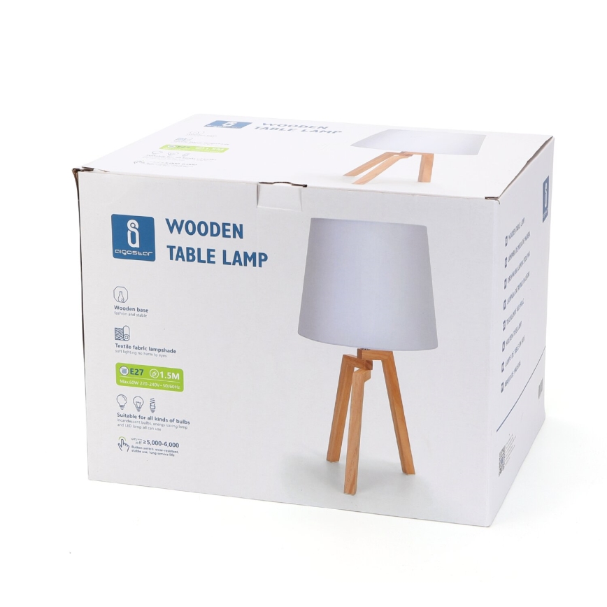 Aigostar - Galda lampa 1xE27/60W/230V