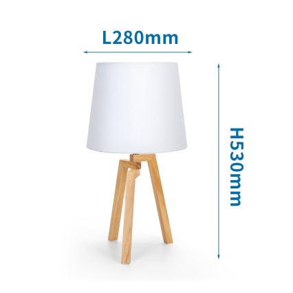 Aigostar - Galda lampa 1xE27/60W/230V