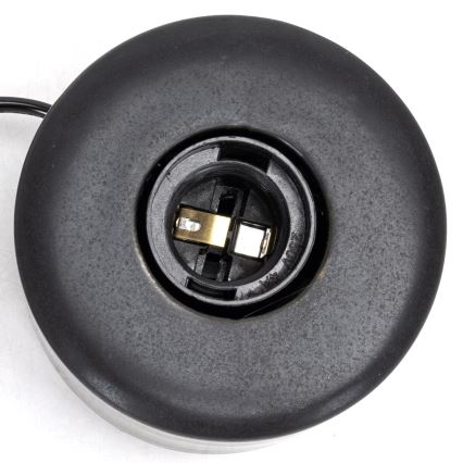 Aigostar - Galda lampa 1xE27/60W/230V melna