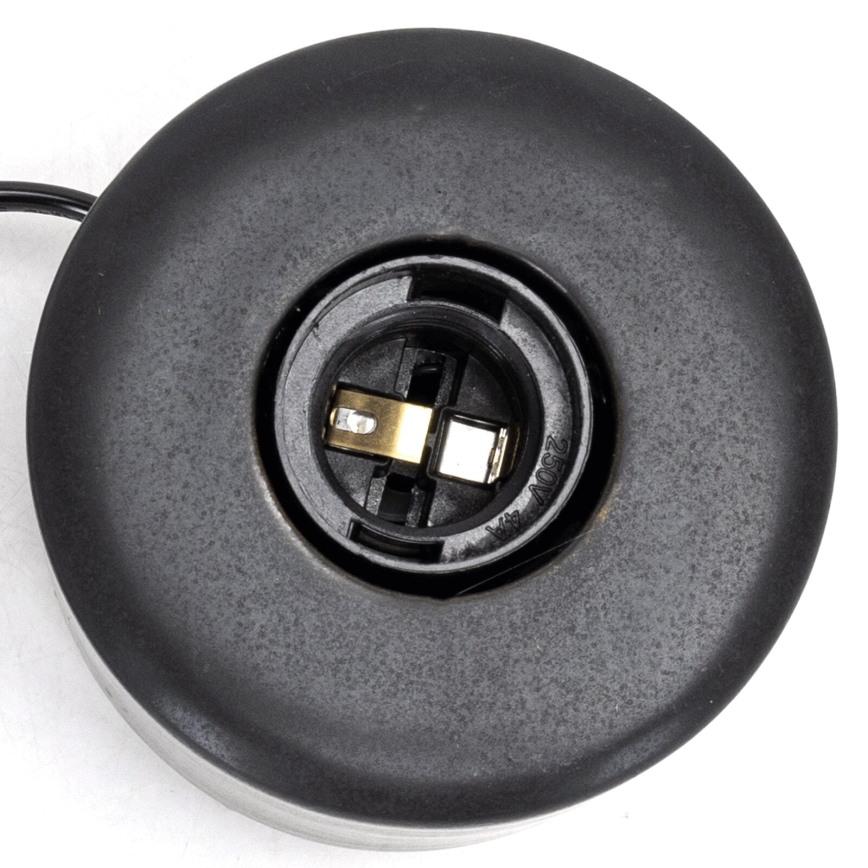 Aigostar - Galda lampa 1xE27/60W/230V melna