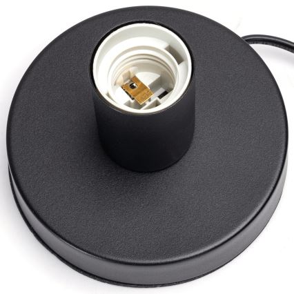 Aigostar - Galda lampa 1xE27/60W/230V melna