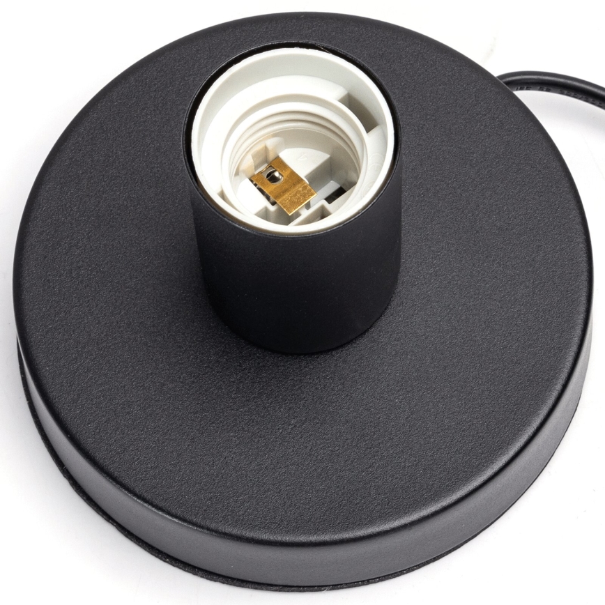 Aigostar - Galda lampa 1xE27/60W/230V melna