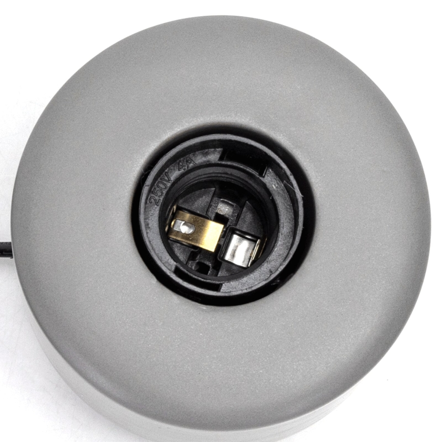Aigostar - Galda lampa 1xE27/60W/230V pelēka