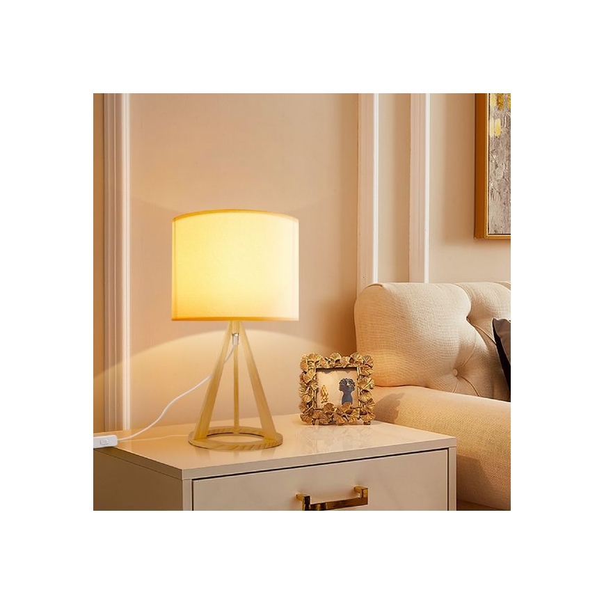 Aigostar - Galda lampa 1xE27/60W/230V priede