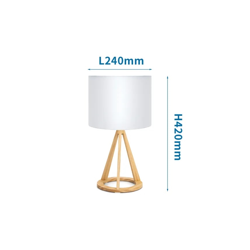Aigostar - Galda lampa 1xE27/60W/230V priede
