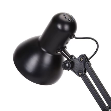 Aigostar - Galda lampa 2in1 1xE27/40W/230V melna