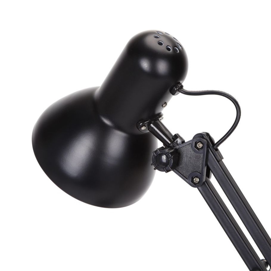 Aigostar - Galda lampa 2in1 1xE27/40W/230V melna
