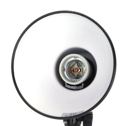 Aigostar - Galda lampa 2in1 1xE27/40W/230V melna
