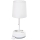 Aigostar - Galda lampa ar kontaktligzdām 1xE27/60W/230V balta