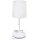 Aigostar - Galda lampa ar kontaktligzdām un USB portiem 1xE27/60W/230V balta