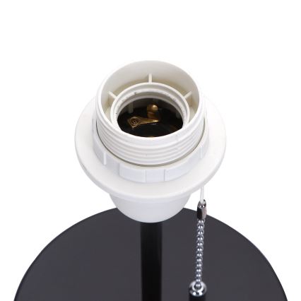 Aigostar - Galda lampa ar USB portu 1xE27/40W/230V melna