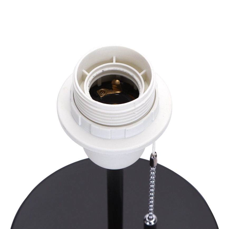Aigostar - Galda lampa ar USB portu 1xE27/40W/230V melna