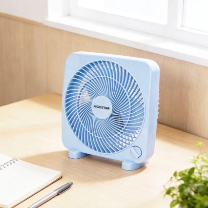 Aigostar - galda ventilators 30 W/230 V, zils