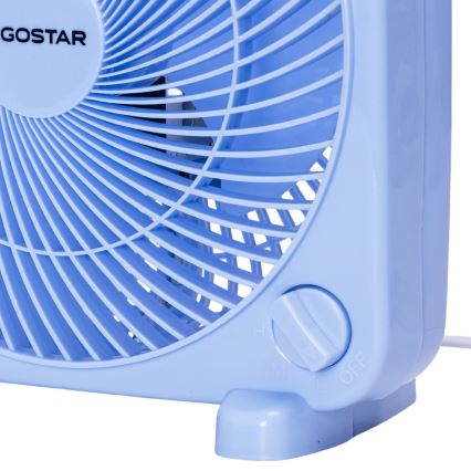 Aigostar - galda ventilators 30 W/230 V, zils