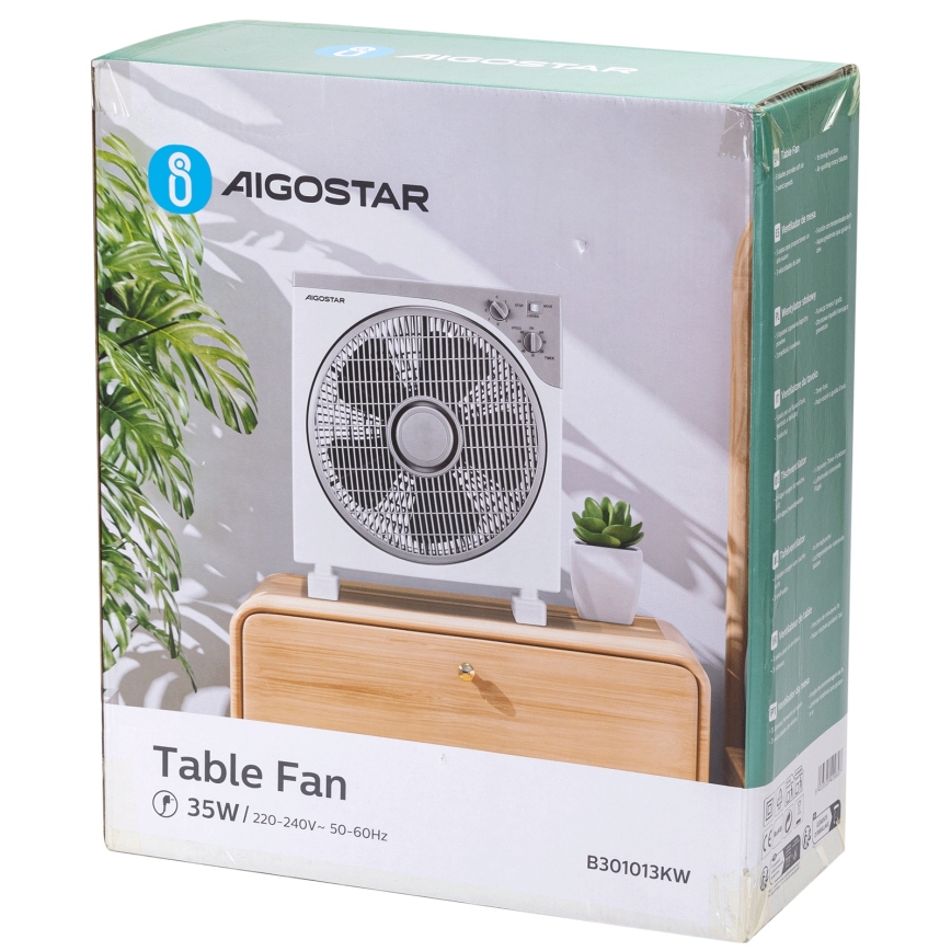 Aigostar - Galda ventilators 35W/230V