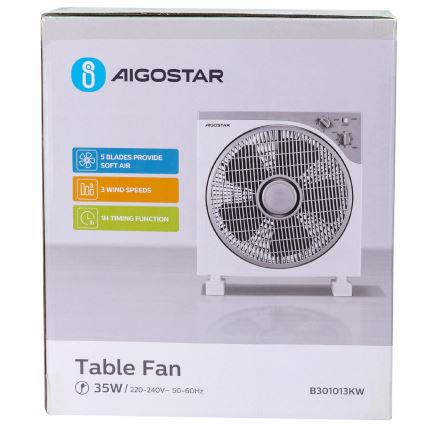 Aigostar - Galda ventilators 35W/230V
