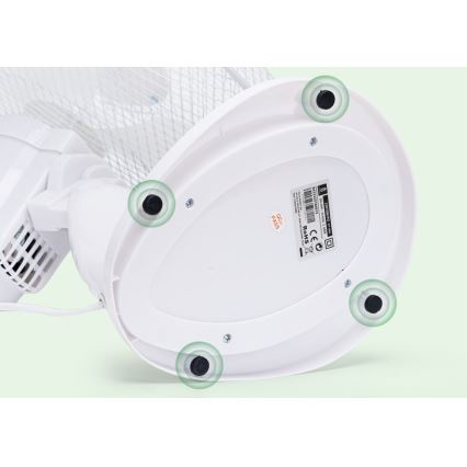 Aigostar - Galda ventilators 45W/230V 34 cm balts