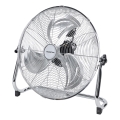 Aigostar - Grīdas ventilators 100 W/230 V Ø 54 cm spīdīgs hroms