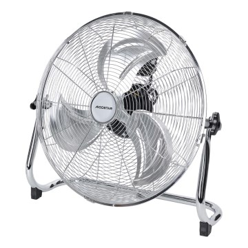 Aigostar - Grīdas ventilators 100 W/230 V Ø 54 cm spīdīgs hroms