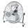 Aigostar - Grīdas ventilators 100 W/230 V Ø 54 cm spīdīgs hroms