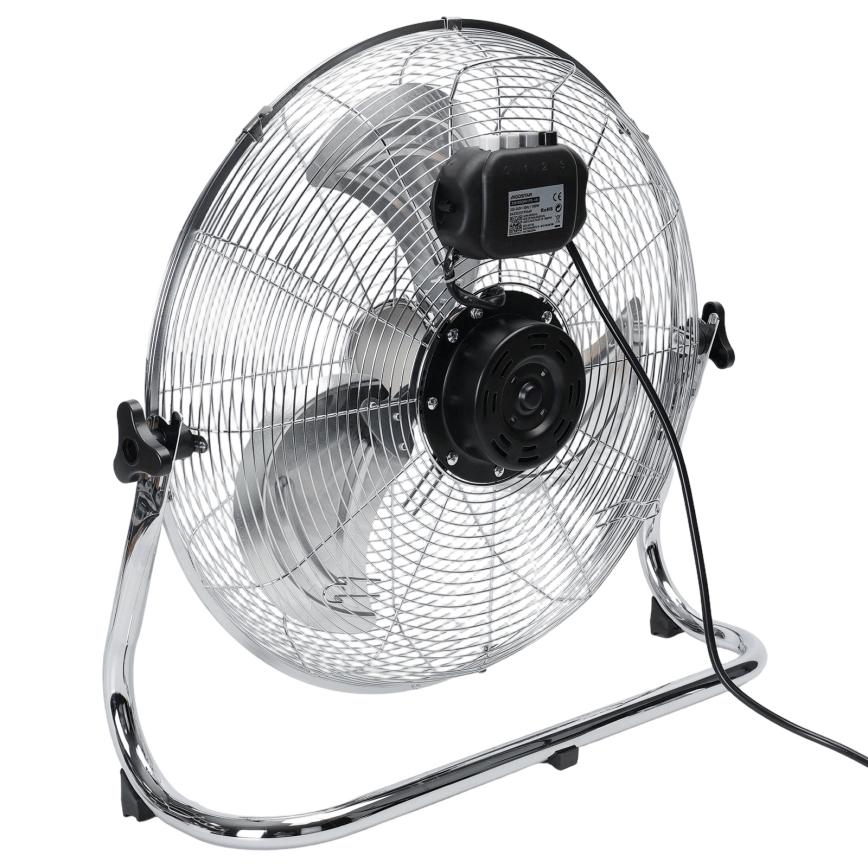 Aigostar - Grīdas ventilators 100 W/230 V Ø 54 cm spīdīgs hroms