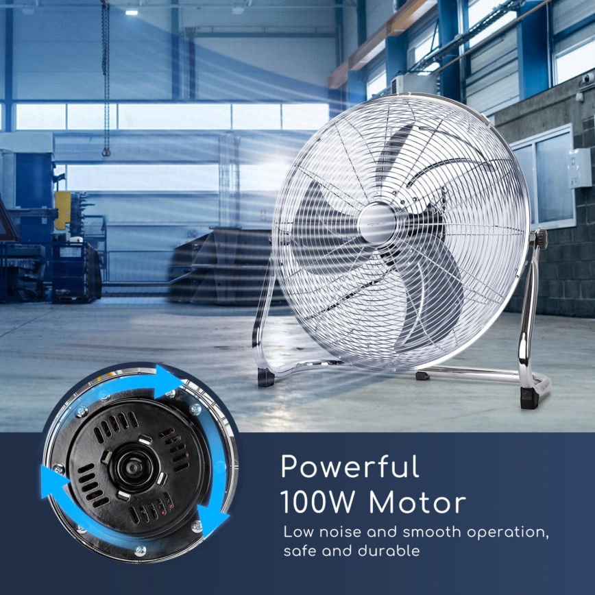 Aigostar - Grīdas ventilators 100W/230V 51 cm hroms
