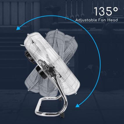 Aigostar - Grīdas ventilators 100W/230V 51 cm hroms