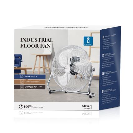 Aigostar - Grīdas ventilators 100W/230V 51 cm hroms
