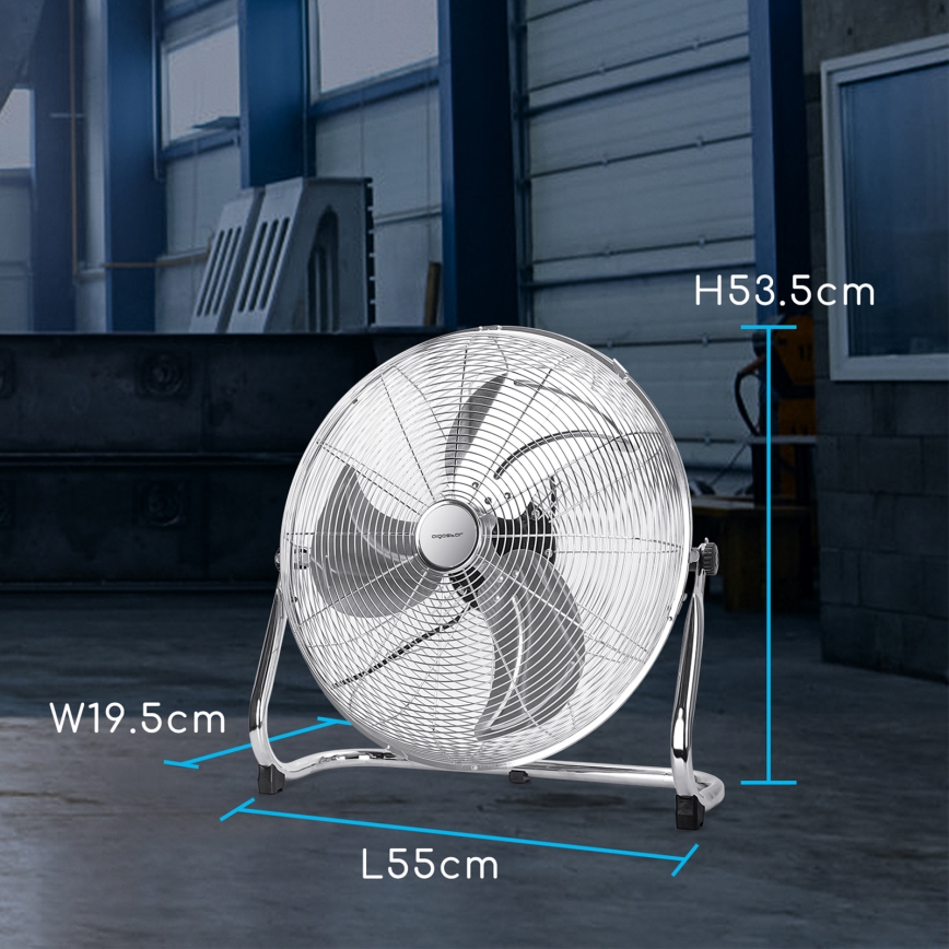 Aigostar - Grīdas ventilators 100W/230V 51 cm hroms
