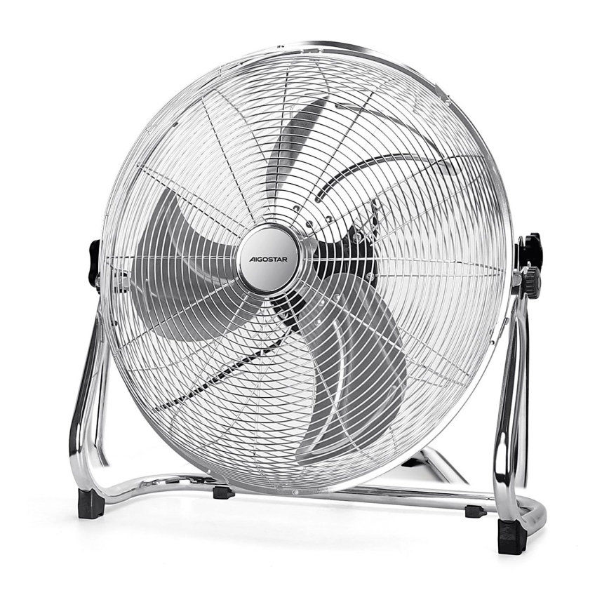 Aigostar - Grīdas ventilators 100W/230V spīdīgi hromēts