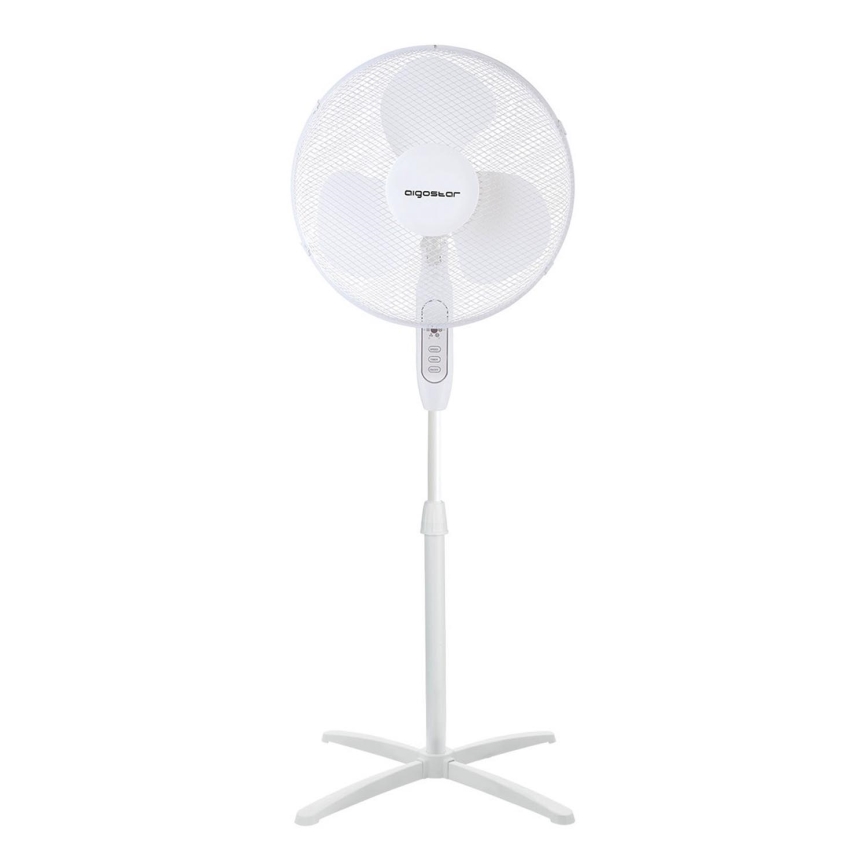 Aigostar - Grīdas ventilators 40W/230V 120 cm balta
