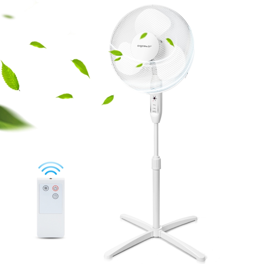 Aigostar - Grīdas ventilators 40W/230V 120 cm balta