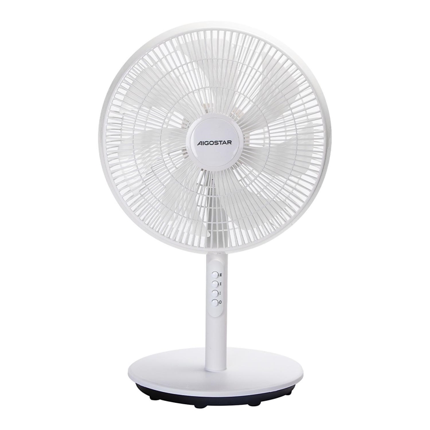 Aigostar - Grīdas ventilators 45W/230V 110 cm balta
