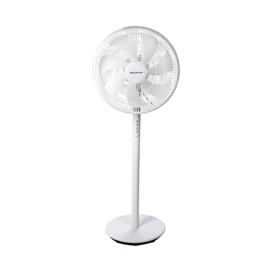 Aigostar - Grīdas ventilators 45W/230V 110 cm balta