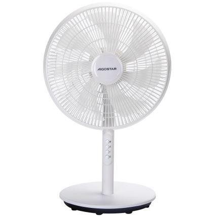 Aigostar - Grīdas ventilators 45W/230V 110 cm balts