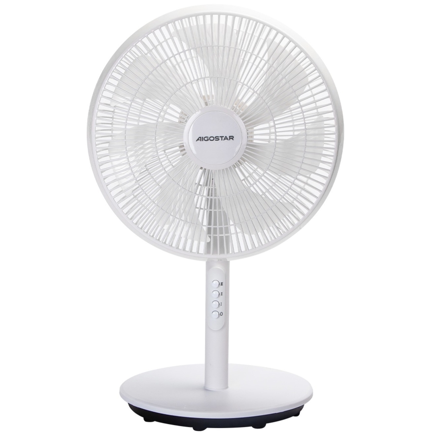 Aigostar - Grīdas ventilators 45W/230V 110 cm balts