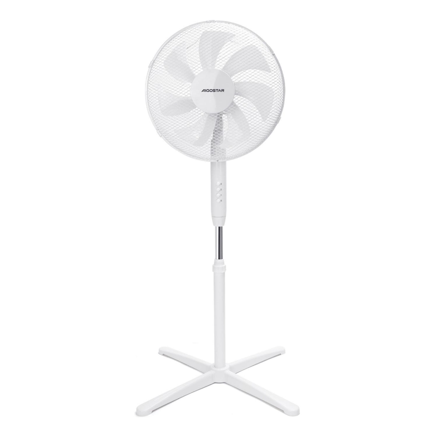 Aigostar - Grīdas ventilators 50W/230V 120 cm balta