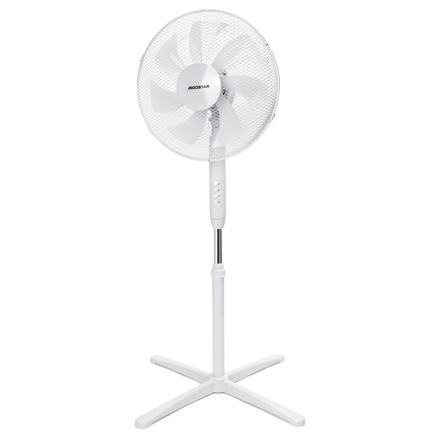 Aigostar - Grīdas ventilators 50W/230V 120 cm balta