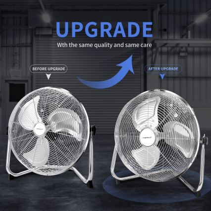 Aigostar - Grīdas ventilators 60W/230V 44,5 cm hroms