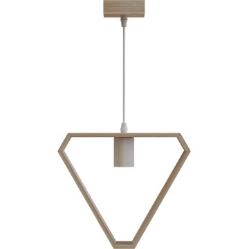 Aigostar - Griestu lampa 1xE27/60W/230V bēša