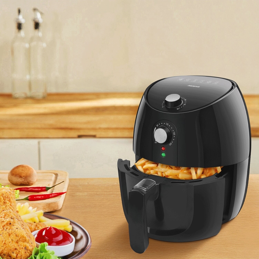 Aigostar - Karstā gaisa fritēšanas ierīce 1500W/230V 3,5l melna