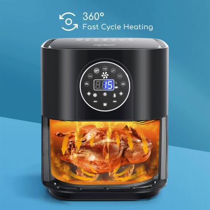 Aigostar - Karstā gaisa fritēšanas ierīce 1500W/230V 3,5l melna