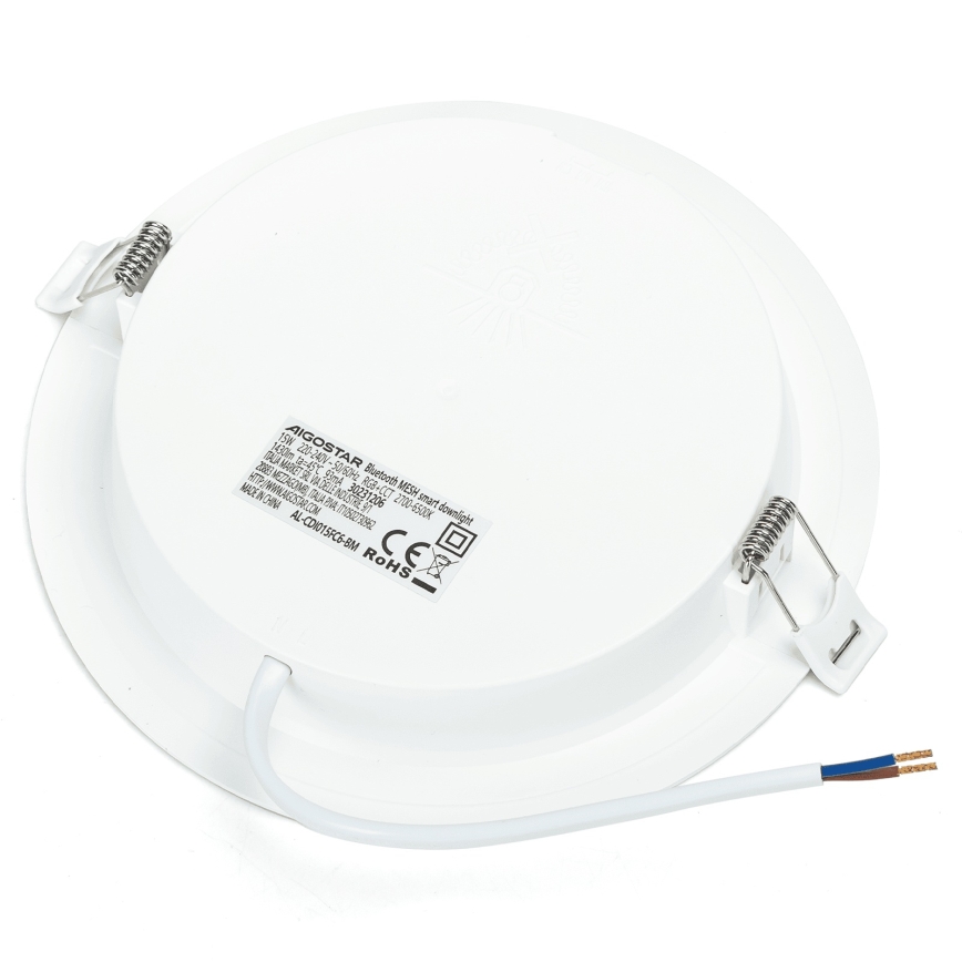 Aigostar - KOMPLEKTS 2x LED RGBW dimmējams iebūvējamais griestu gaismeklis MESH LED/15W/230V 2700K-6500K