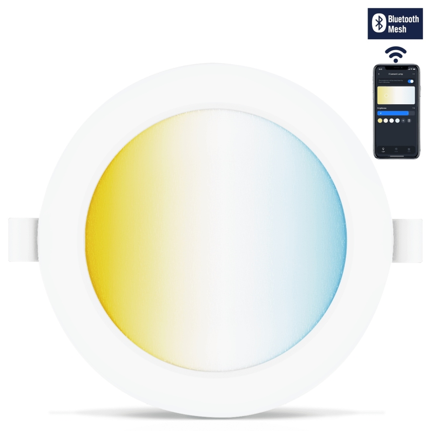 Aigostar - KOMPLEKTS 3x LED Aptumšojama iegremdējama lampa MESH LED/6W/230V 2700K-6500K d. 11,5cm