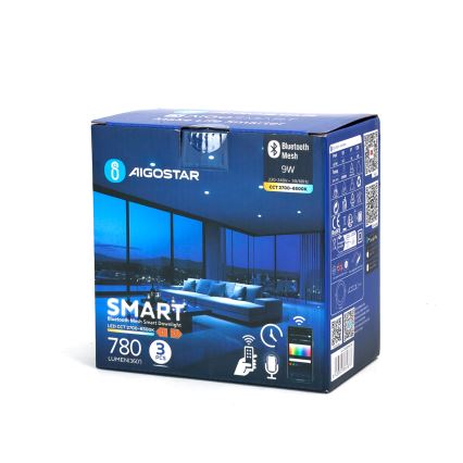 Aigostar - KOMPLEKTS 3x LED Aptumšojama iegremdējama lampa MESH LED/9W/230V 2700K-6500K d. 14,5 cm