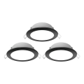 Aigostar - KOMPLEKTS 3x LED Āra iegremdējama lampa LED/4,8W/230V 3000K IP65 melna