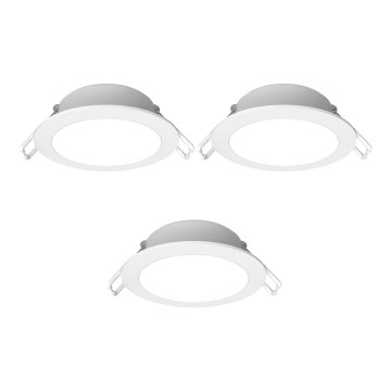 Aigostar - KOMPLEKTS 3x LED Āra iegremdējama lampa LED/4,8W/230V 4000K IP65 balta