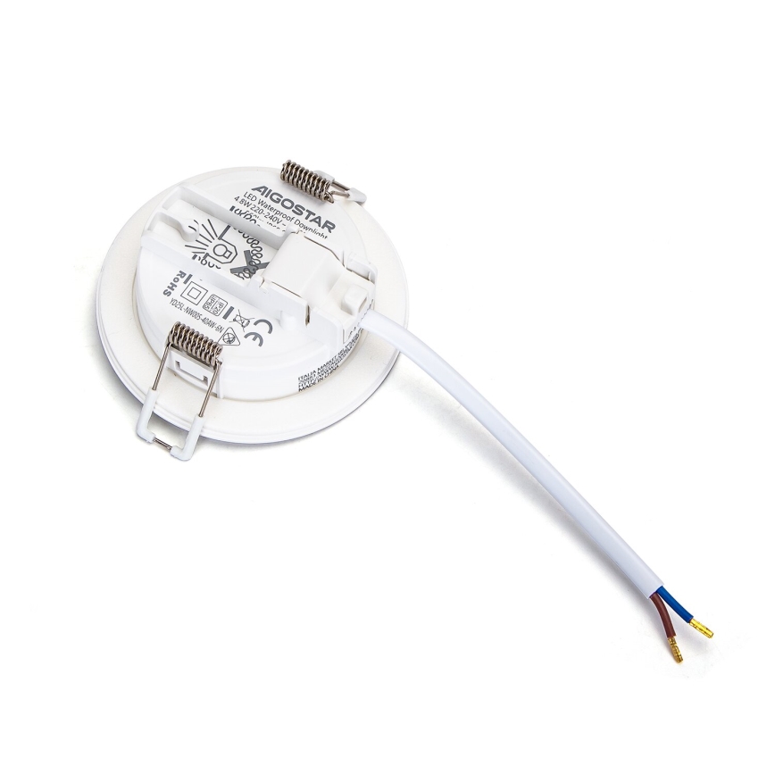 Aigostar - KOMPLEKTS 3x LED Āra iegremdējama lampa LED/4,8W/230V 4000K IP65 balta