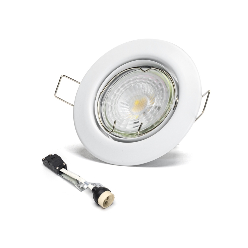 Aigostar - Komplekts 3x LED iebūvējamie griestu gaismekļi 1x GU10/4,5W/230V 4000K balti