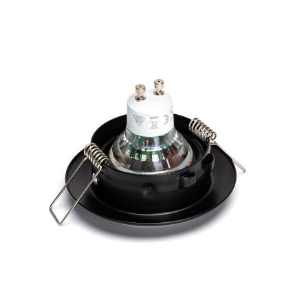 Aigostar - Komplekts 3x LED iebūvējamie griestu gaismekļi 1xGU10/4,5W/230V 4000K melni